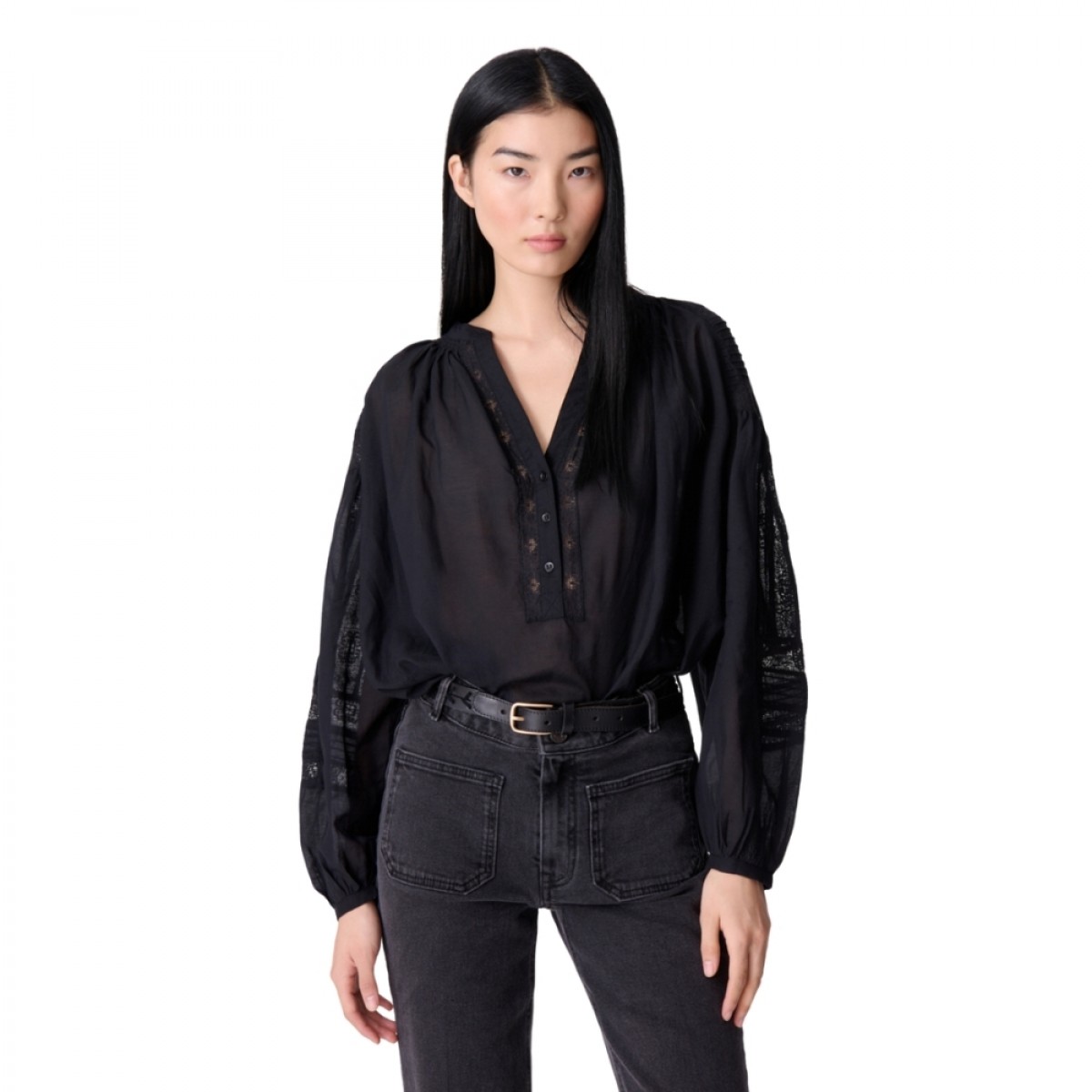 nipoa blouse - black 