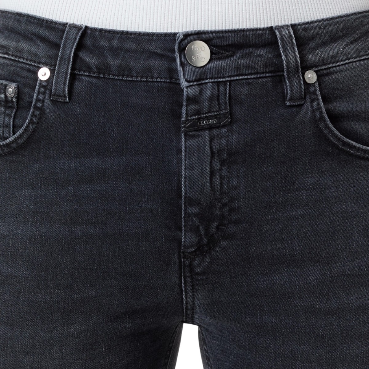 closed jeans jovanna - dark grey - logo