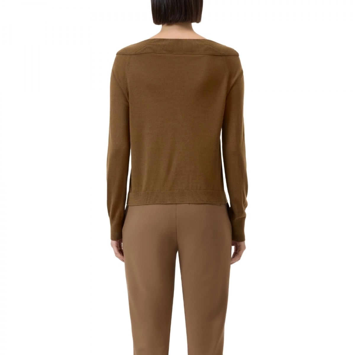 closed wide neck long sleeve - light mocha brown - ryg
