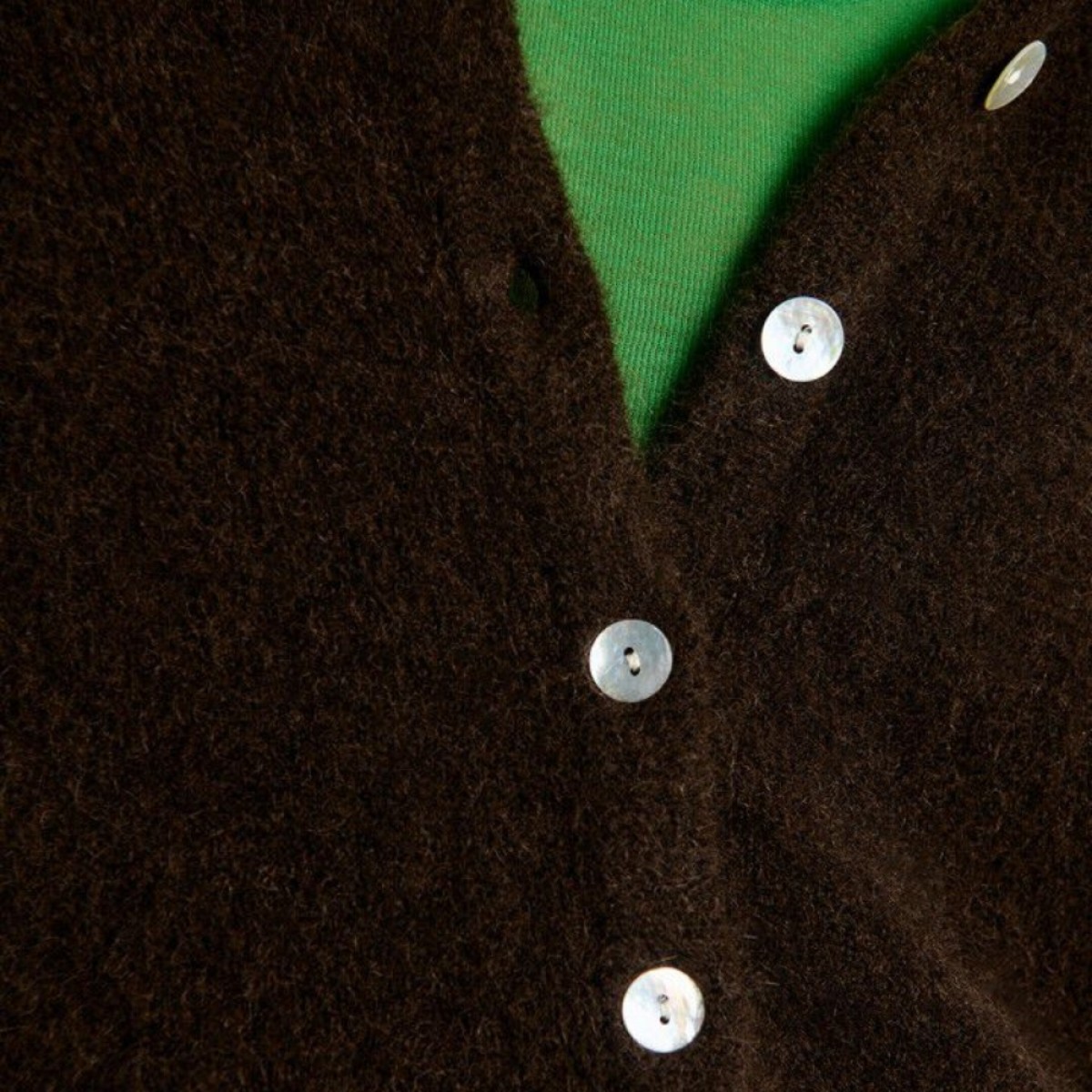 women's cardigan vitow - cafe chine - knap look
