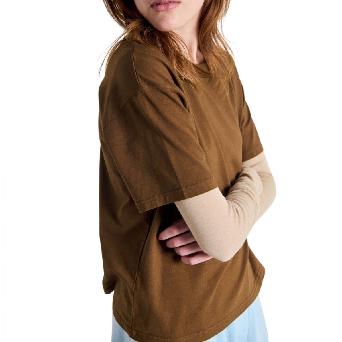 women's t-shirt fizvalley - vintage chestnut - fra siden 