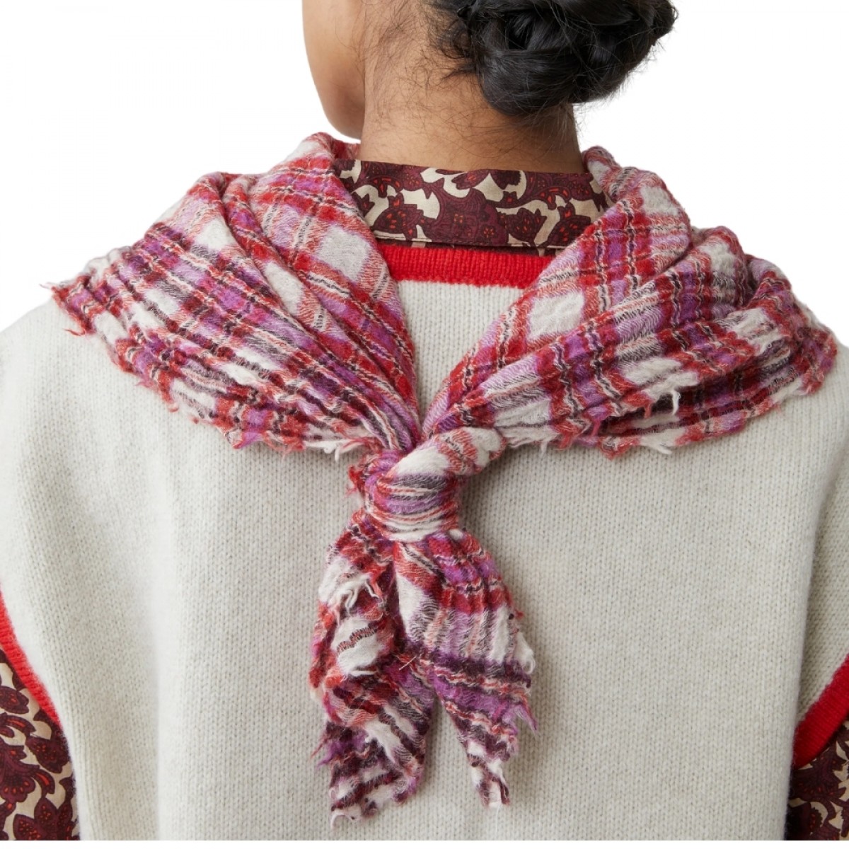 moismont magda no 793 scarf - lipstick - ryg