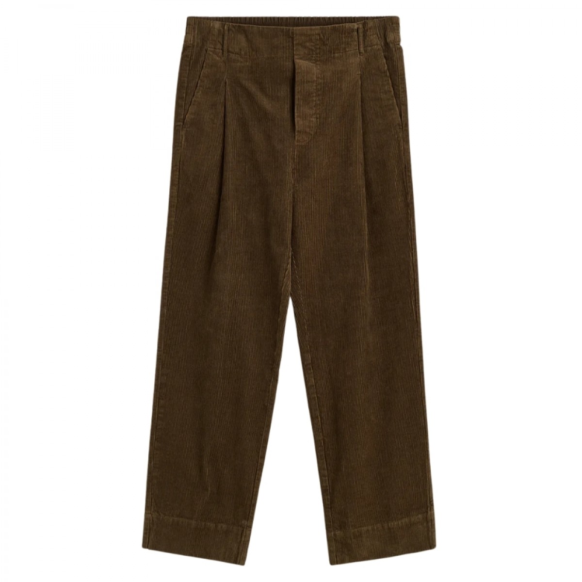 aiayu billy pant corduroy - bark - front