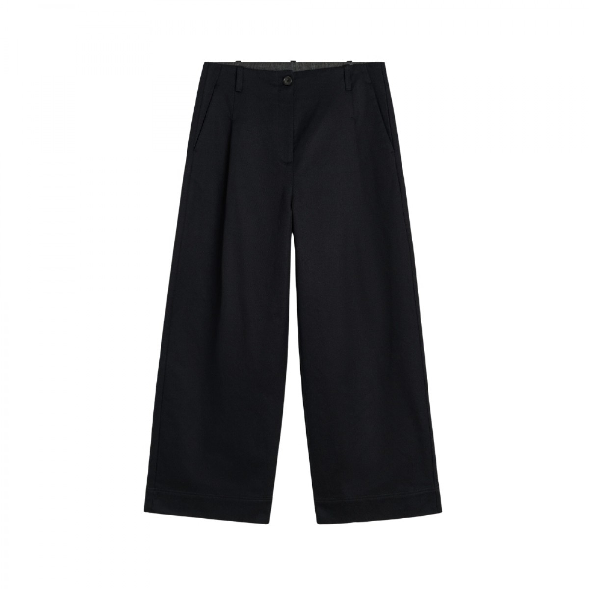 aiayu willy pant twill - black - front