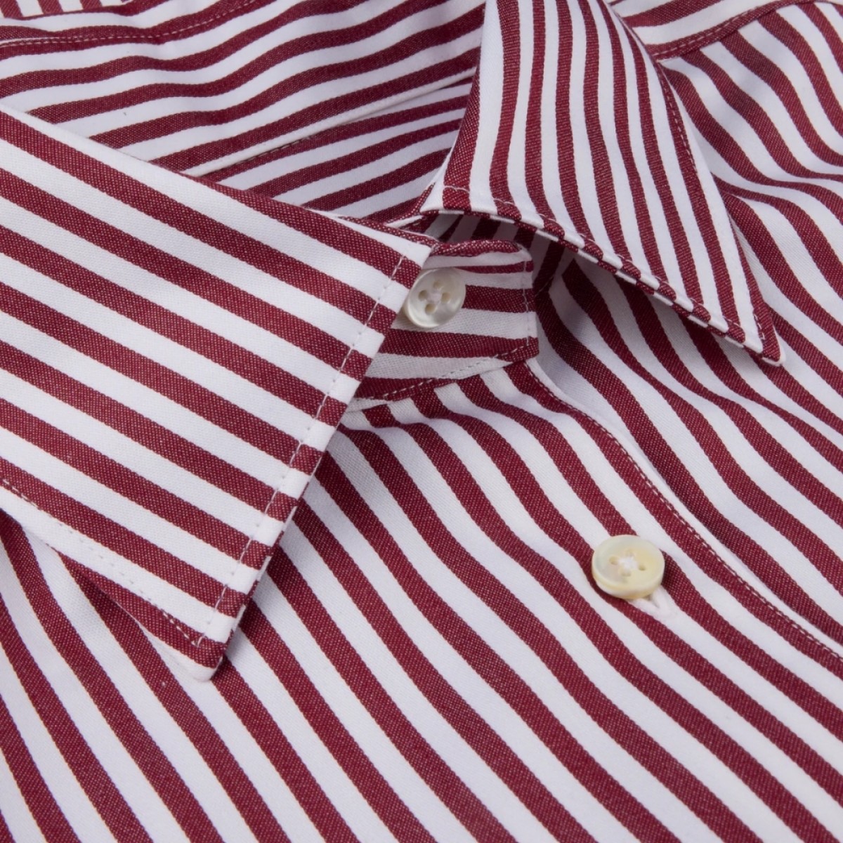 siri shirt - rød strib - krave