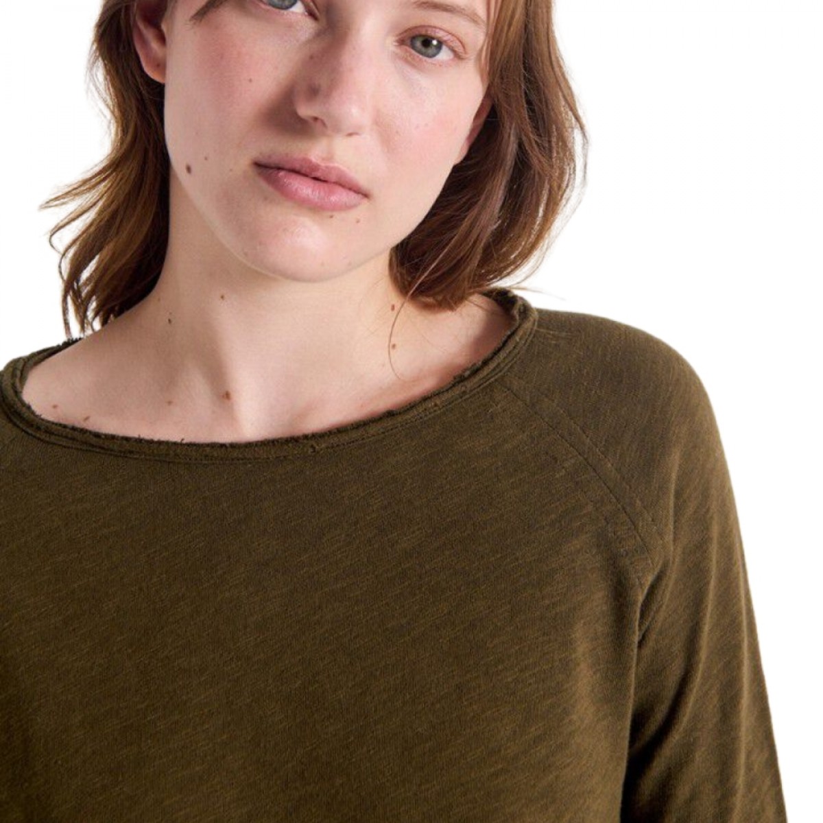 women's t-shirt sonoma - vintage wood - hals