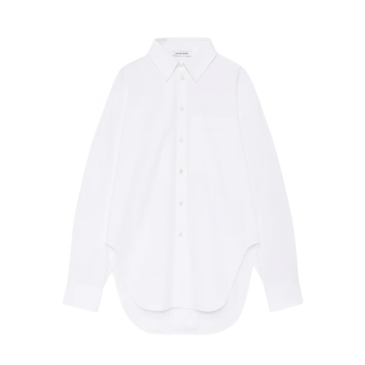 anine bing scott shirt - white - front
