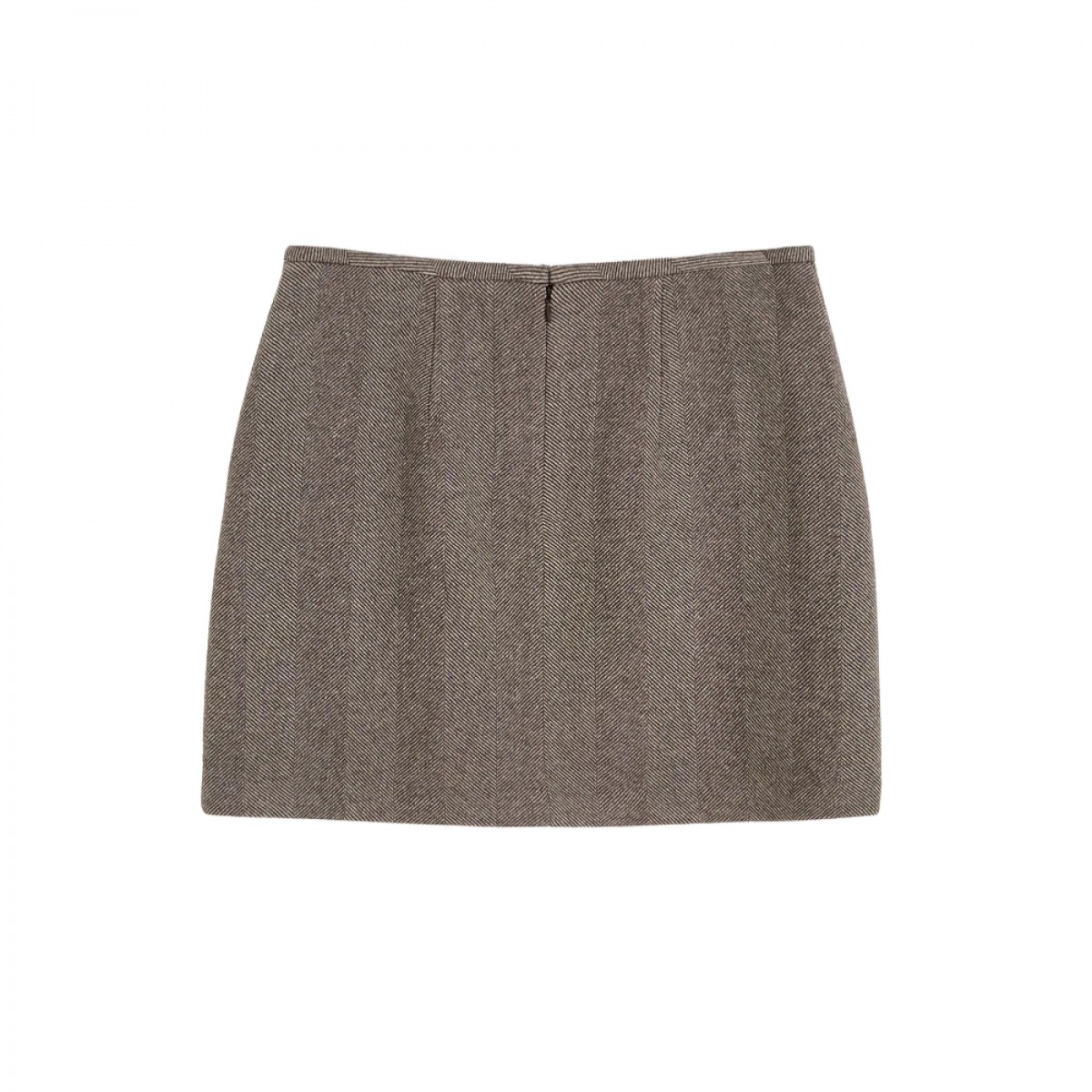aiayu mini skirt wool - herringbone - bagfra 