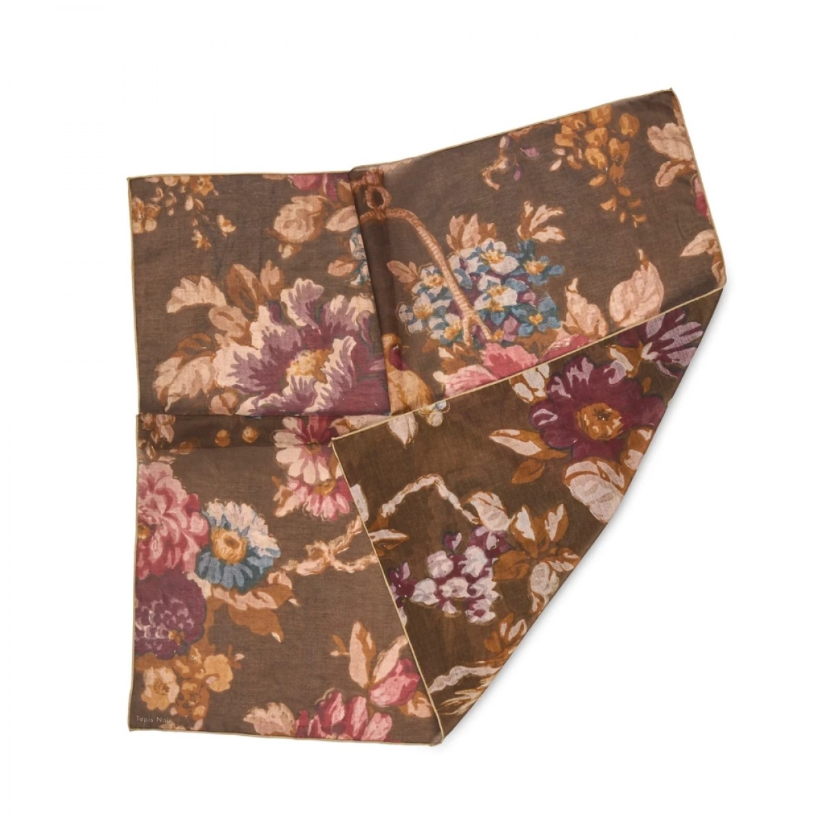 light daisy scarf - dark olive - look
