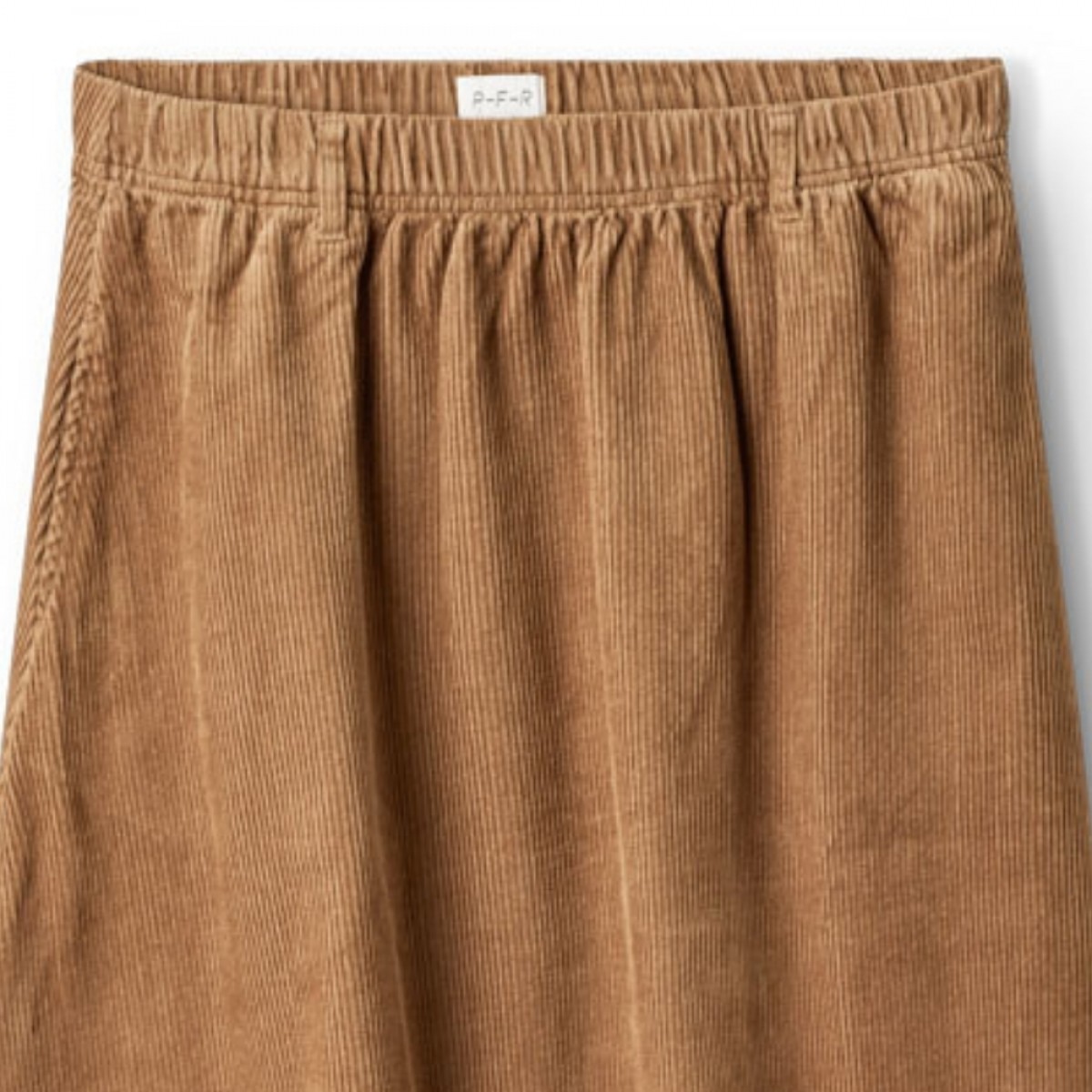 p-f-r olivia skirt corduroy - camel - detalje