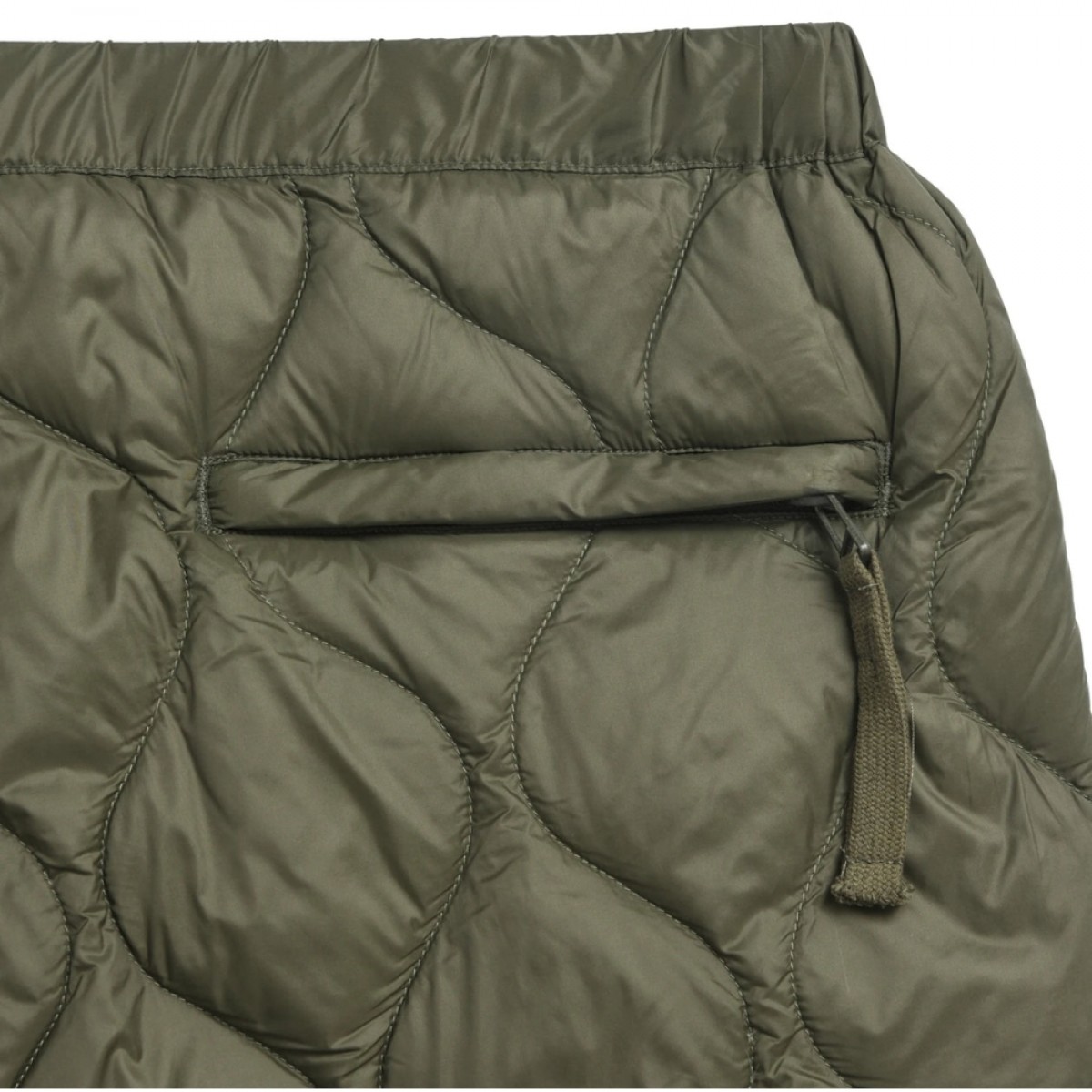 taion unisex military down pants - dark olive - pose