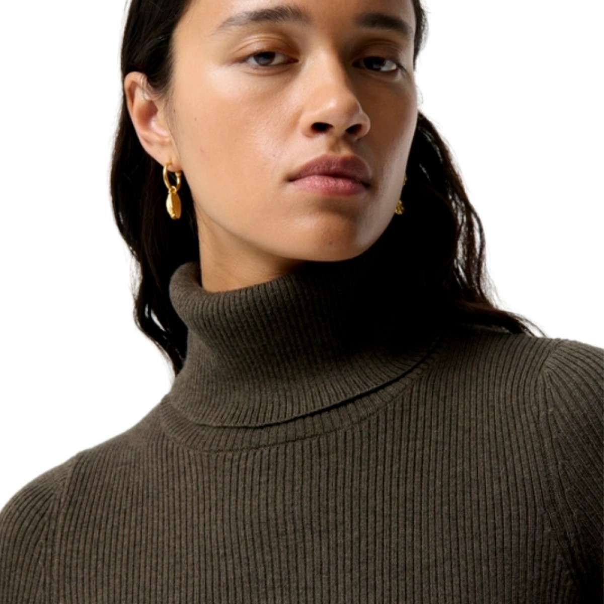 fontenille sweater - kaki - hals