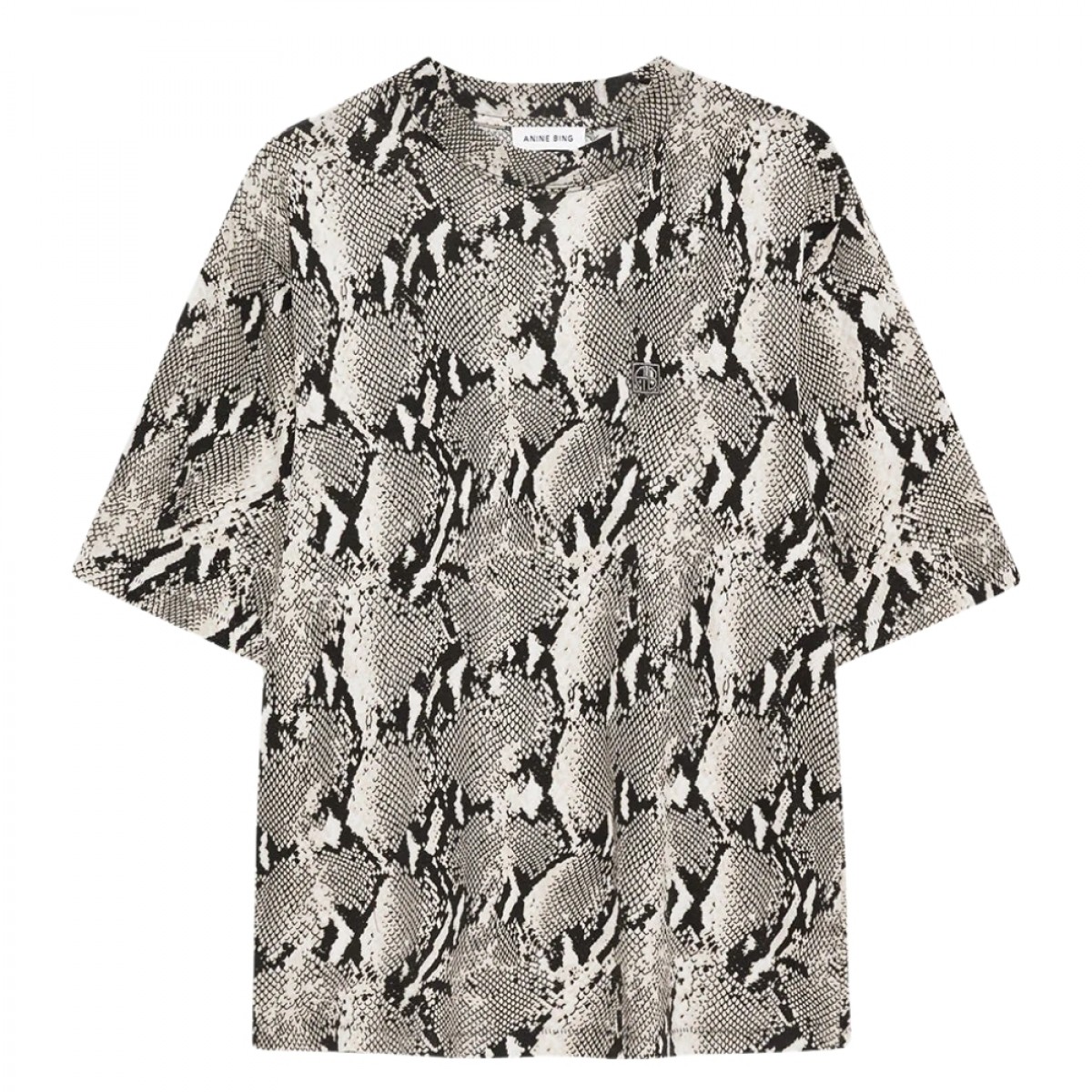 anine bing avi tee - washed python - front