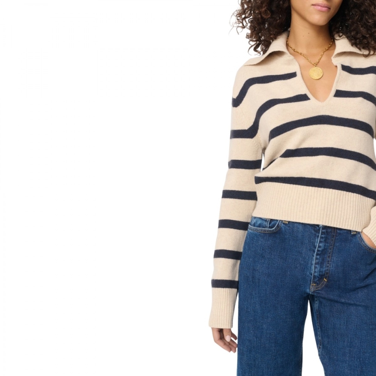 grenade knit - ecru marine - krave