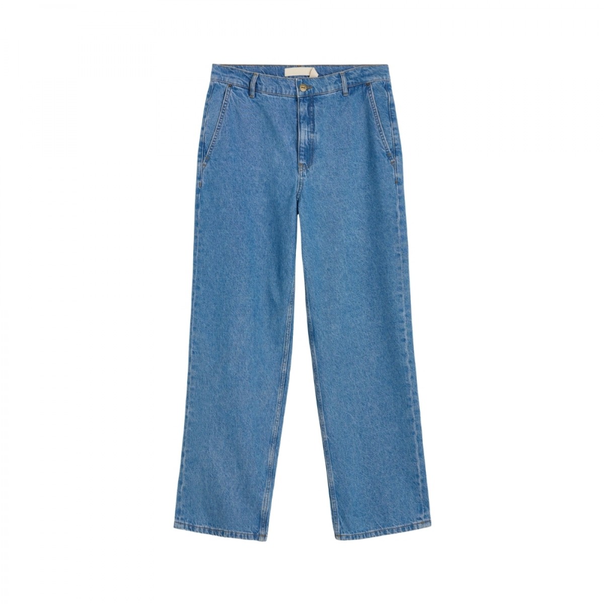 aiayu carlo midwaist wide jeans - clear blue - front