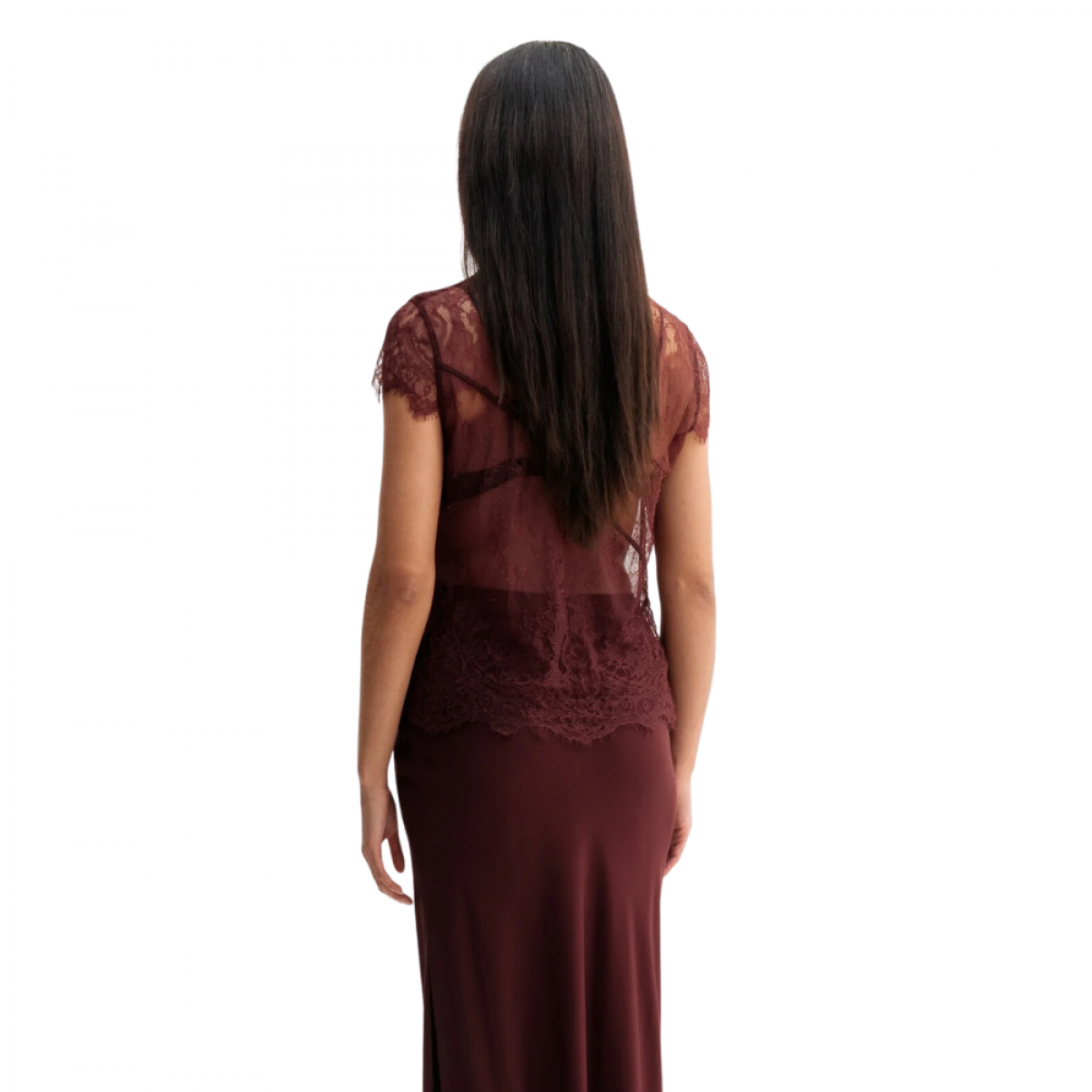 eden lace top - burgundy - ryg