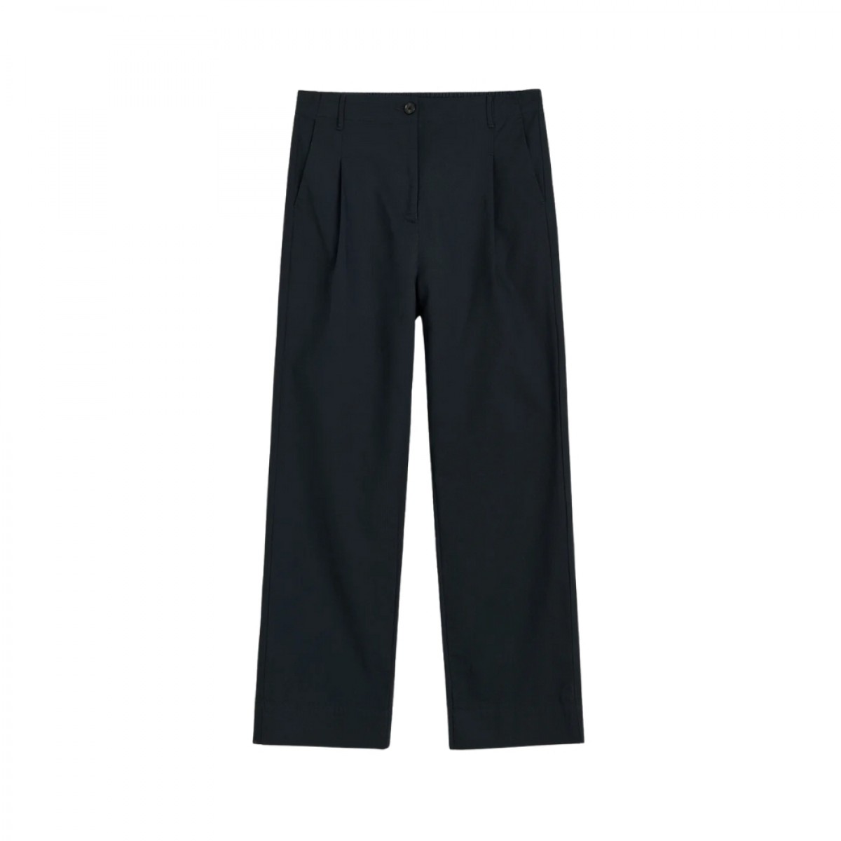 aiayu billy pant zip - black navy - front