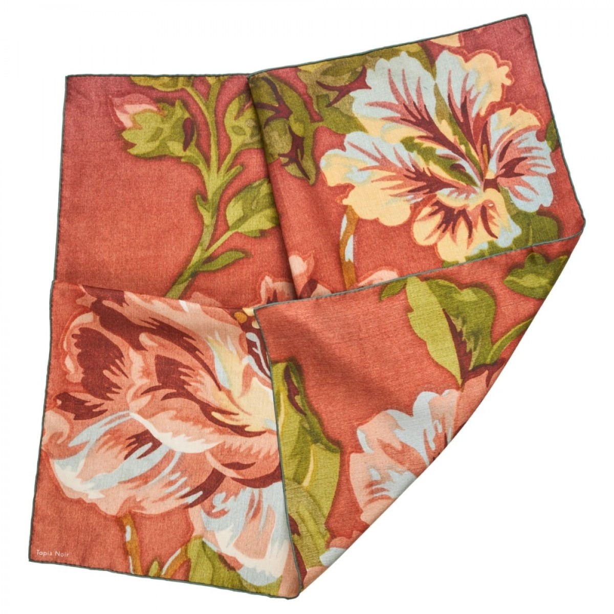 classical small evelyn scarf - red - look