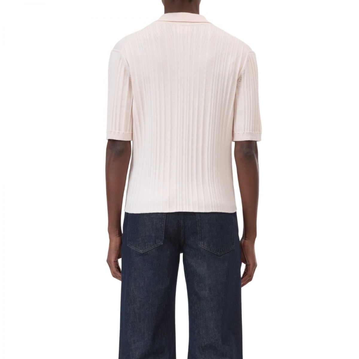 closed short sleeve polo - blush pink - ryg