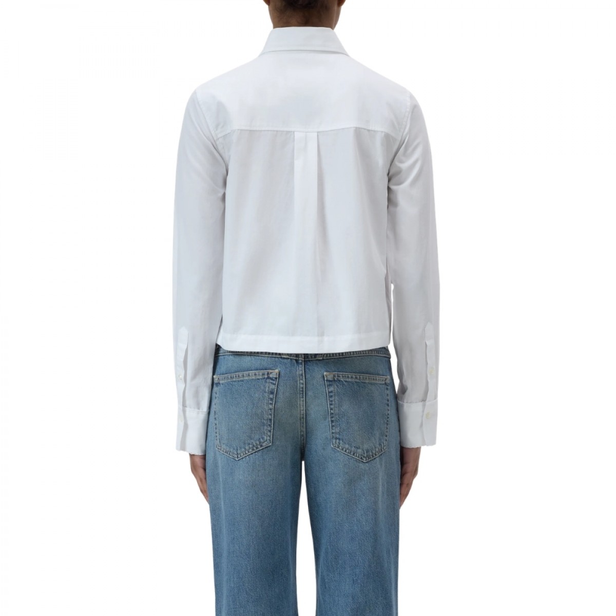 closed lace detail shirt - white - ryg