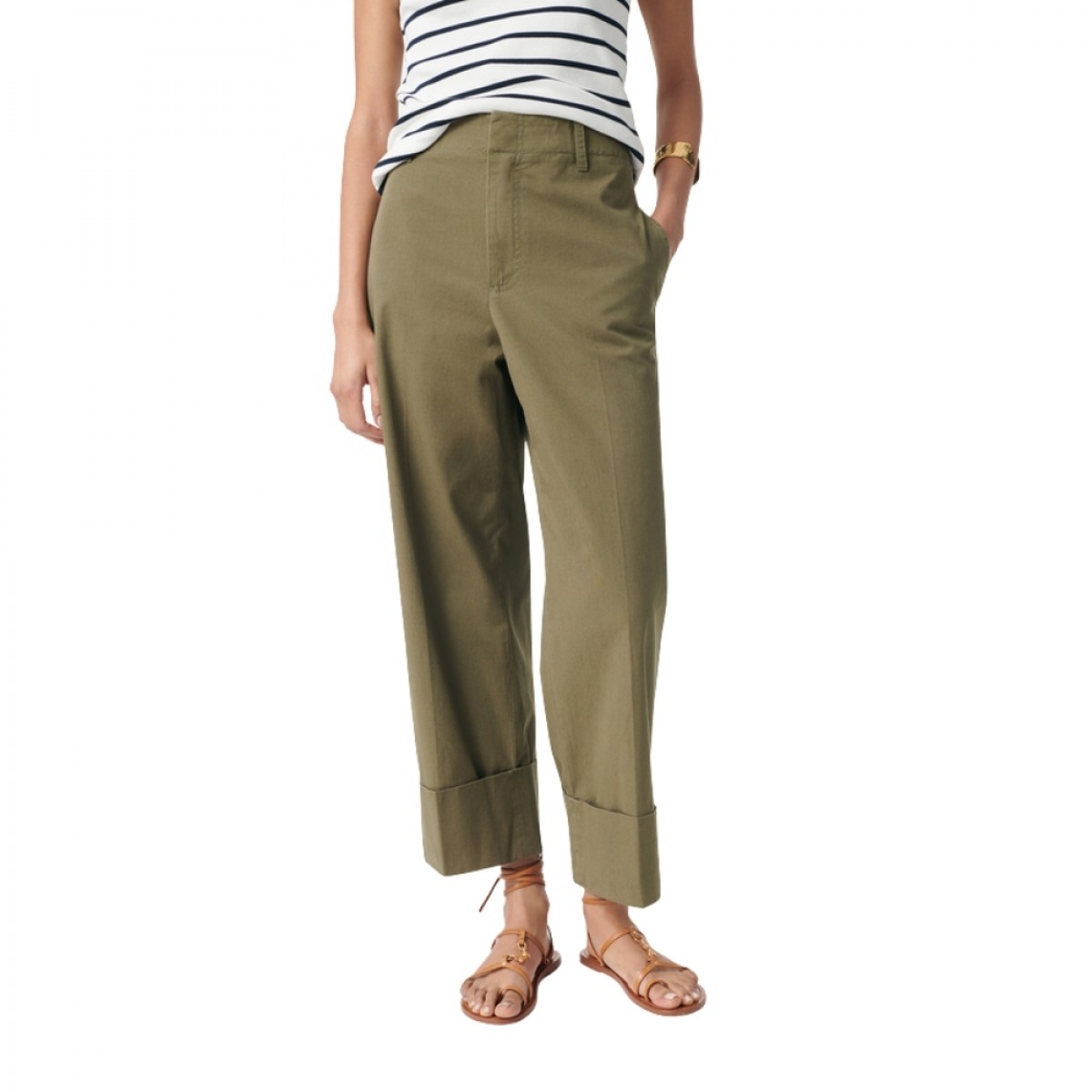 gingembre pants - vegetal - model front