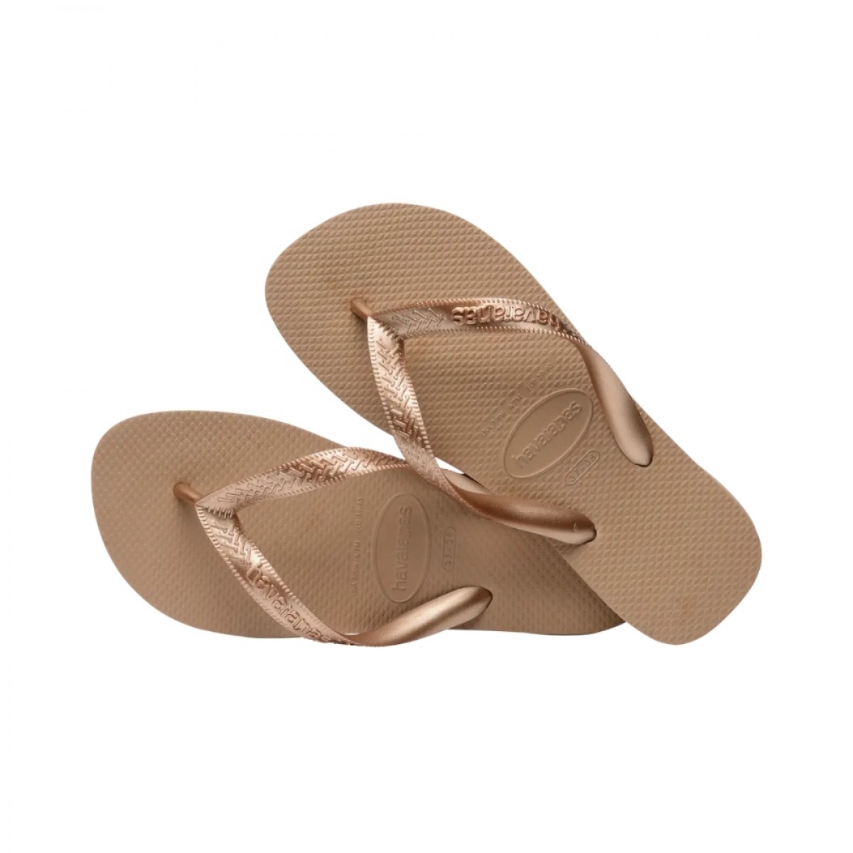 havaianas top tiras - rose gold - look