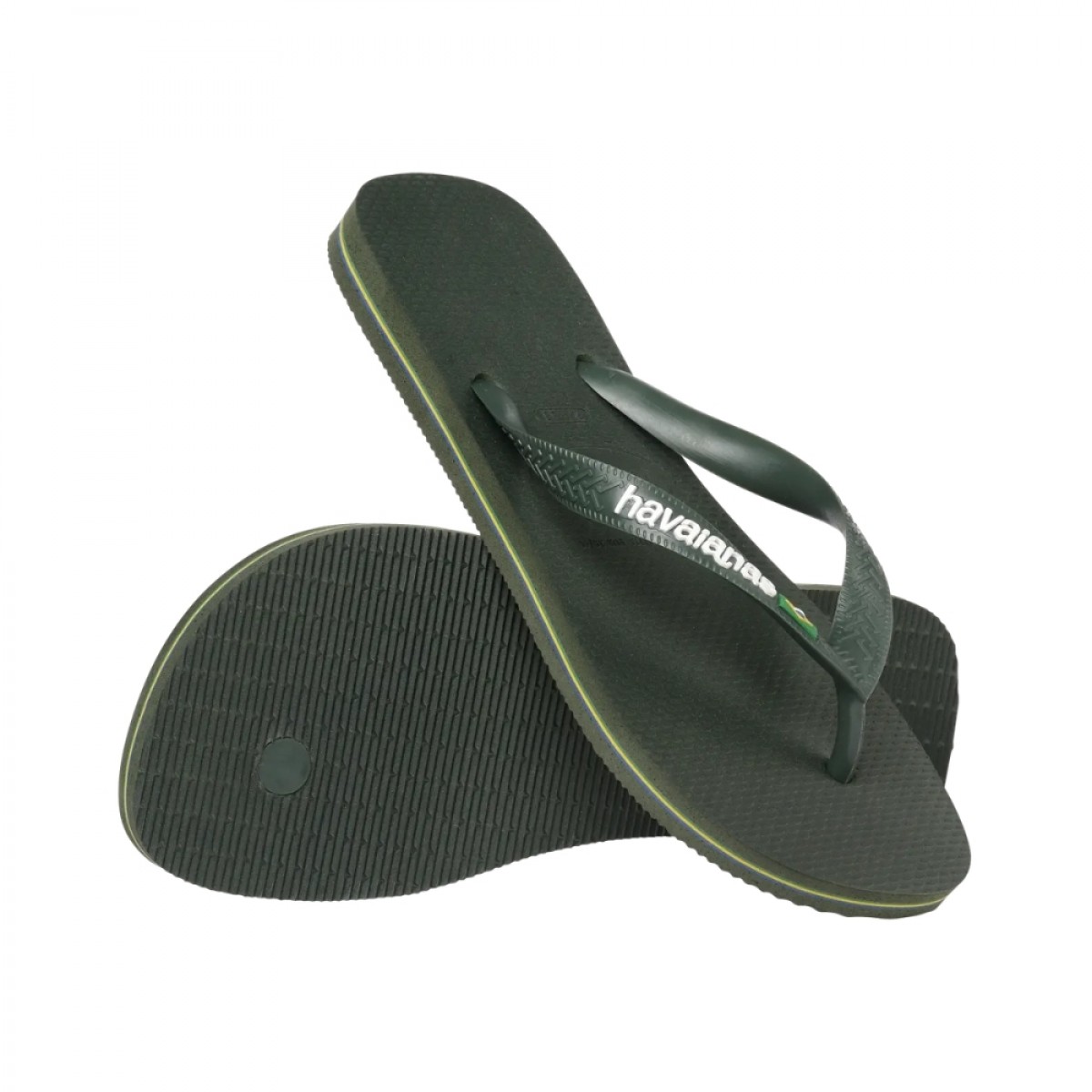 havaianas brasil logo - green olive - sæt