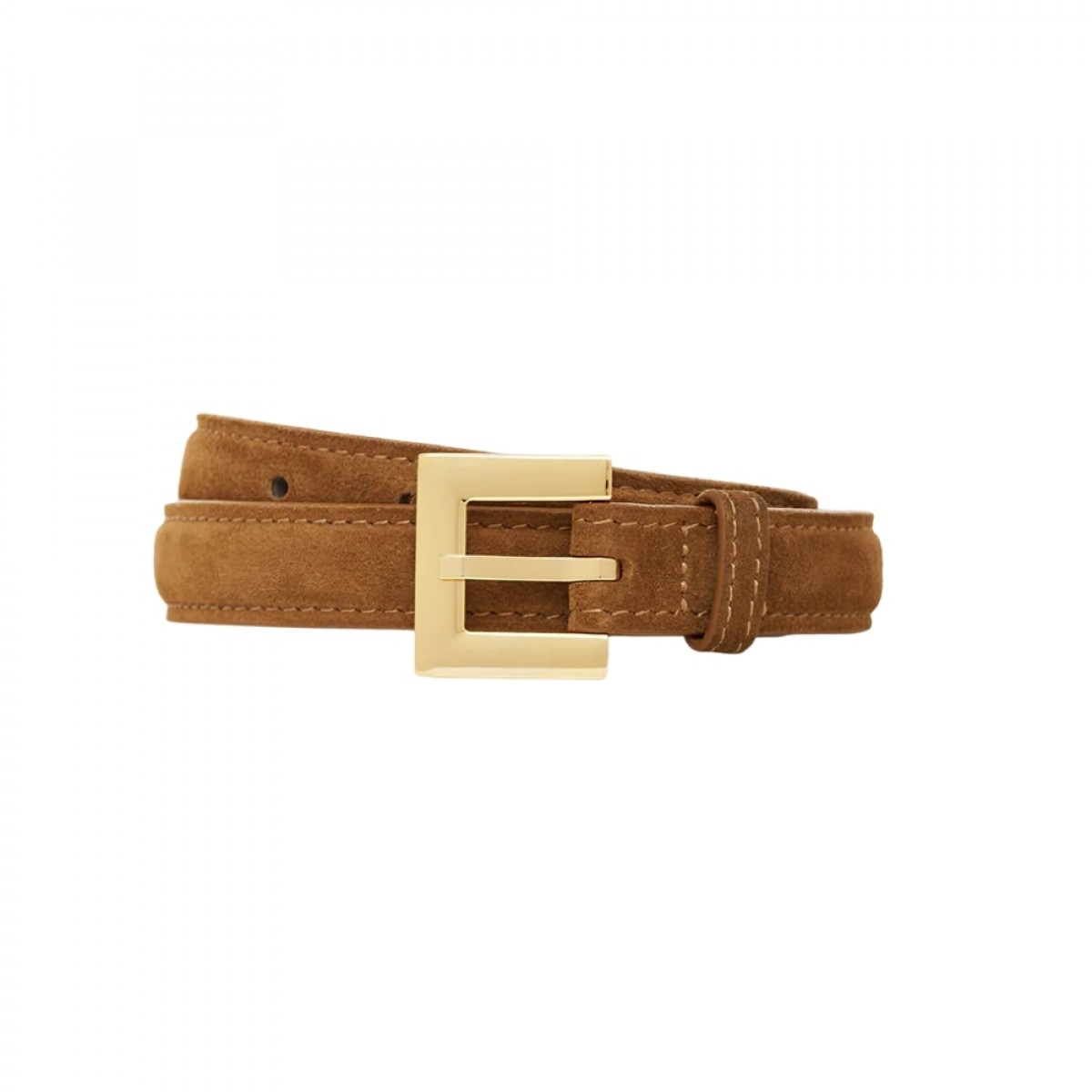 anine bing nicola belt - tobacco - look