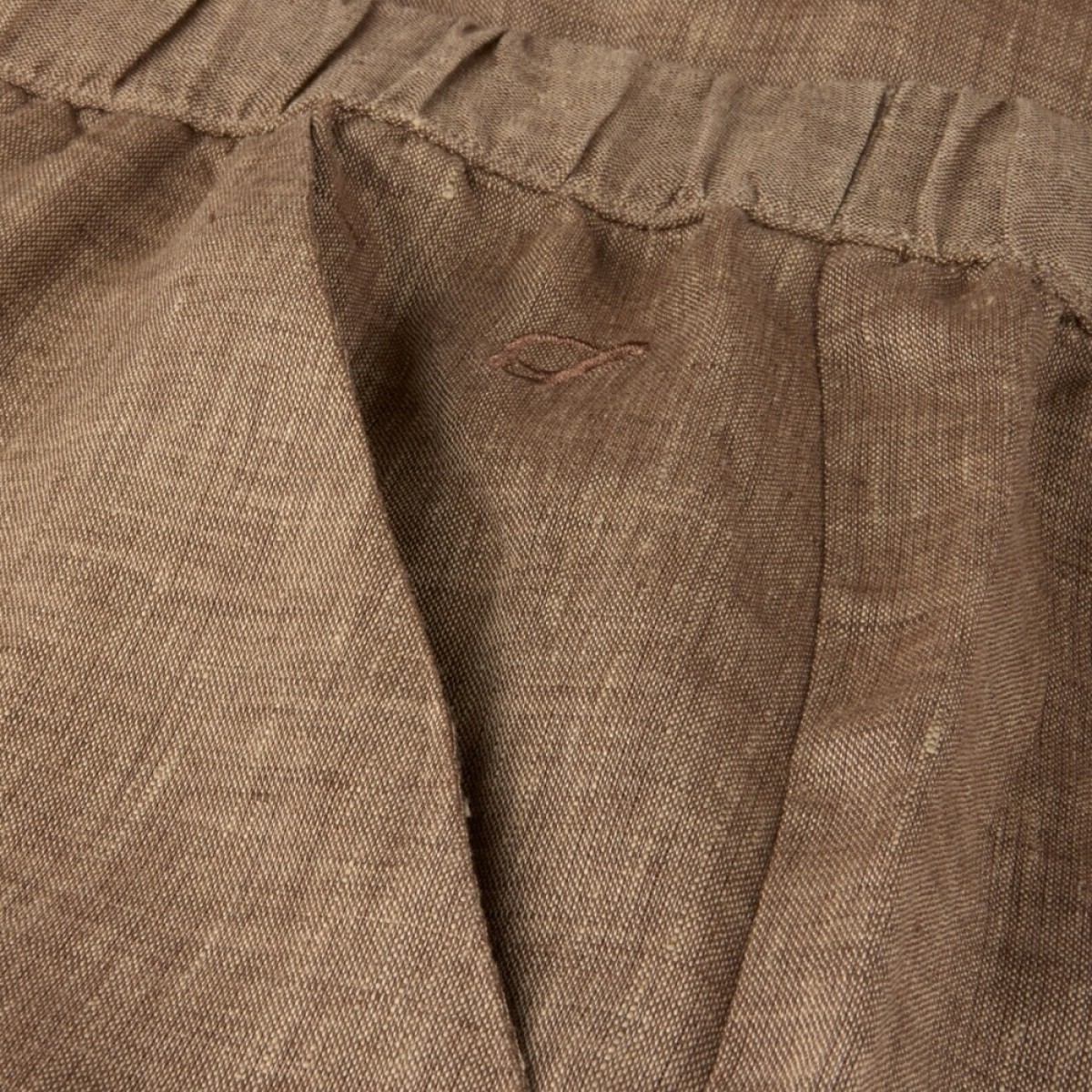 jessie pants linen - light brown - lomme