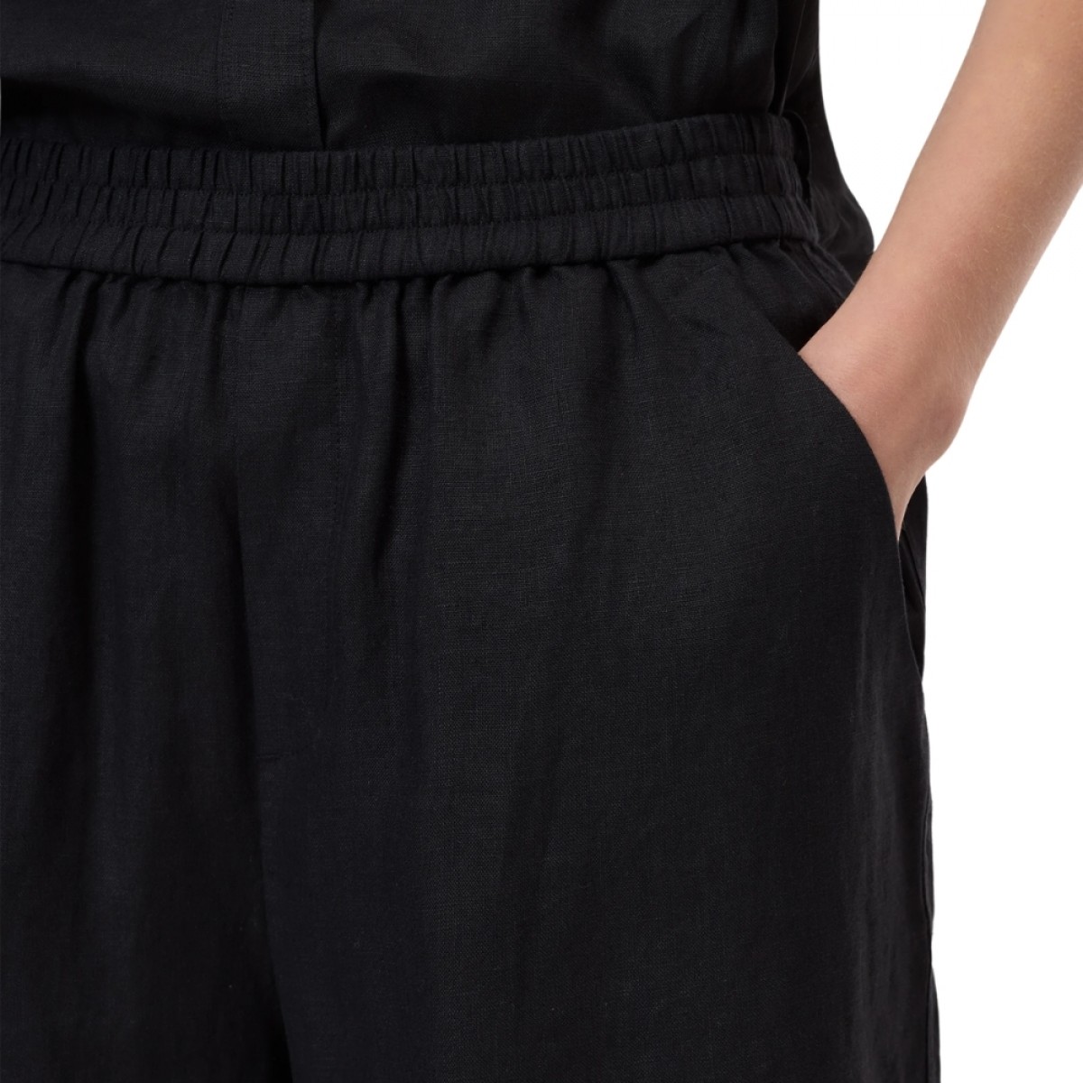 closed wide pants winona - black - linning