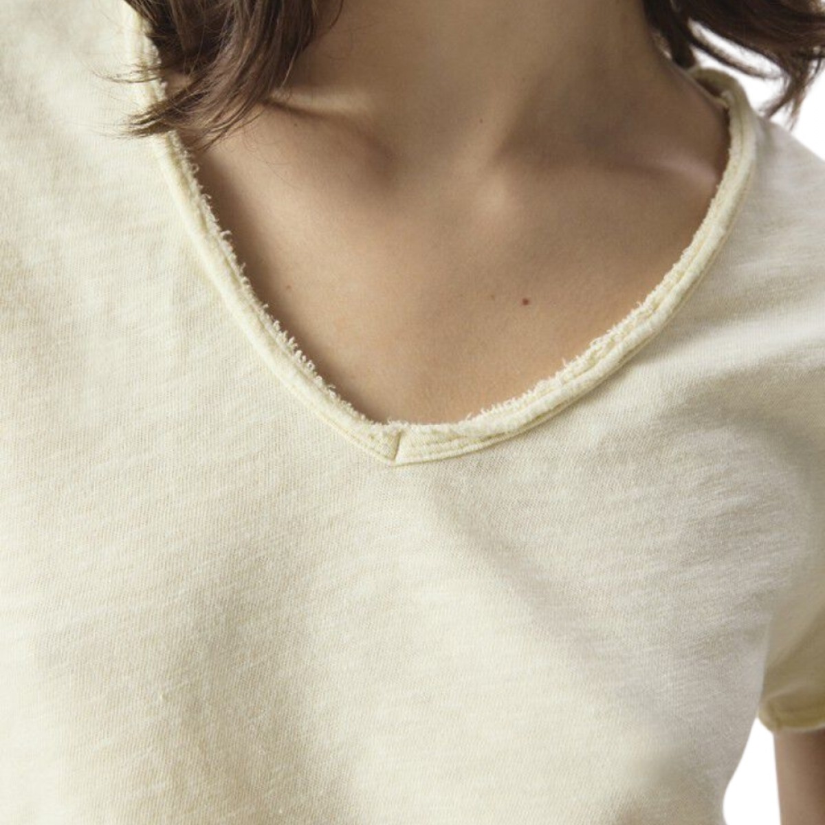 women's t-shirt sonoma - vintage vanilla - model hals 