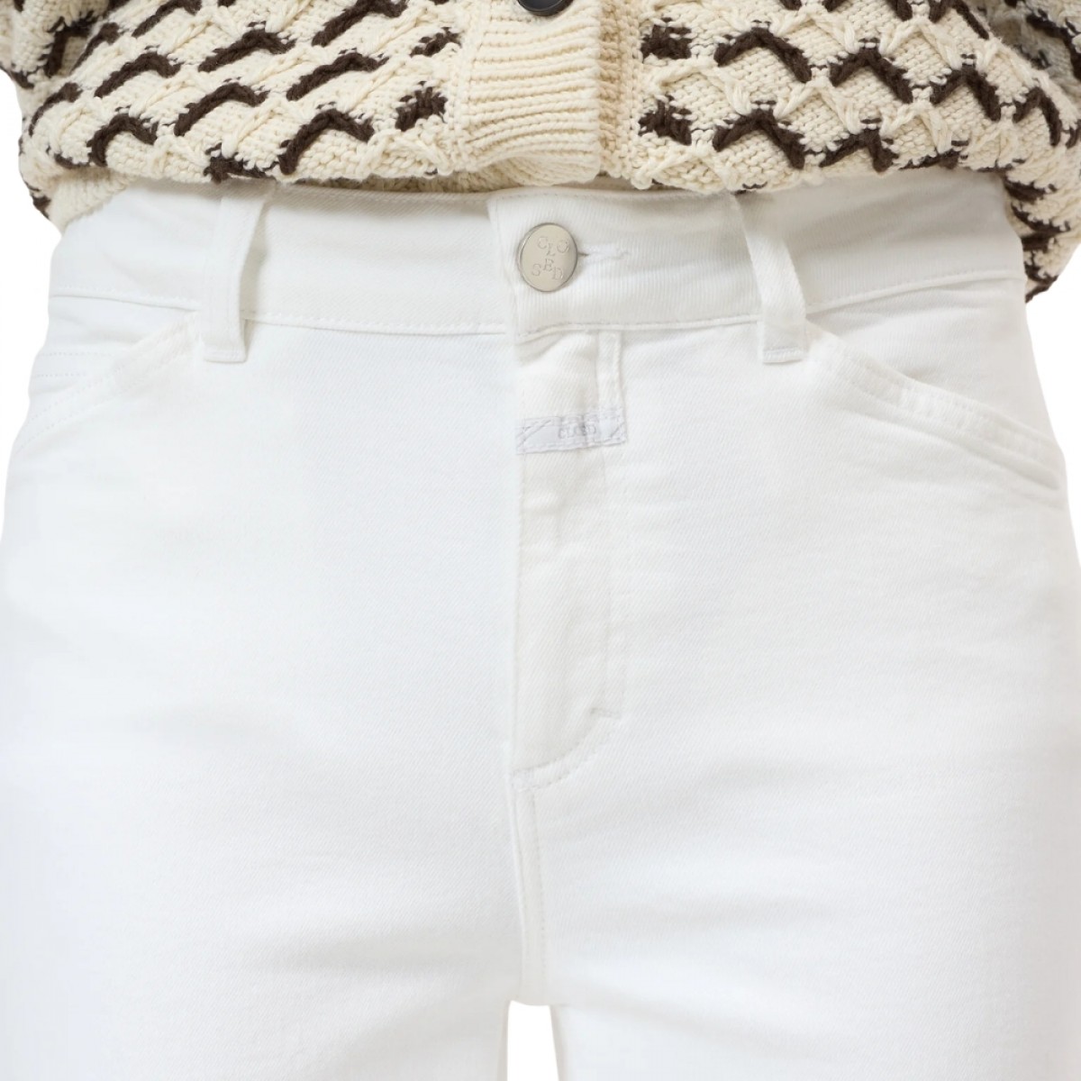 closed wide jeans wera - white - logo