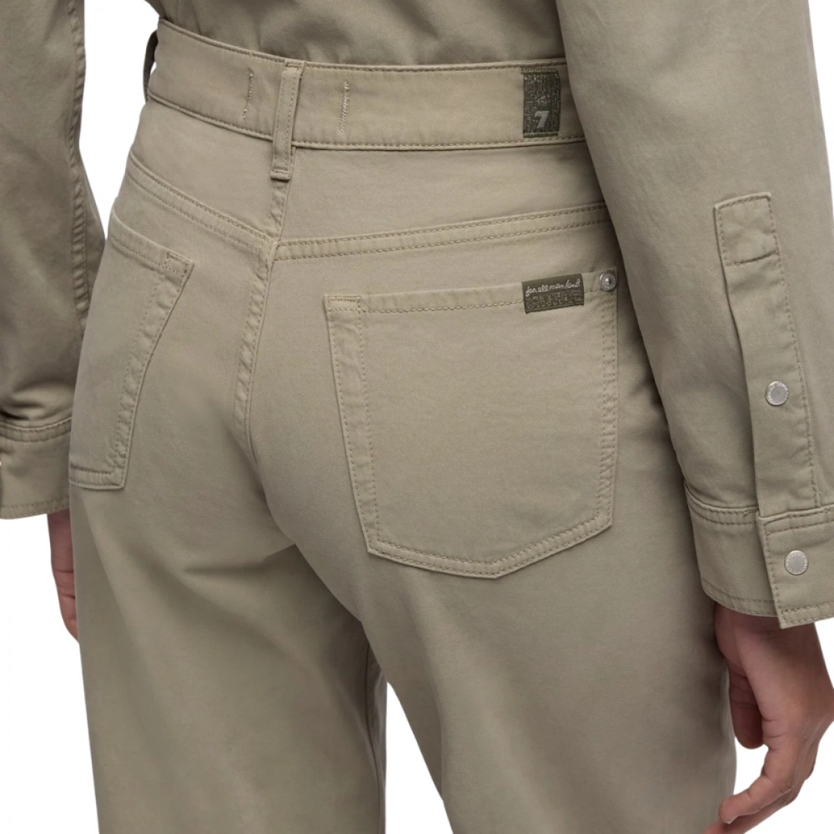stovepipe straight ankle comfort twill - military - logo
