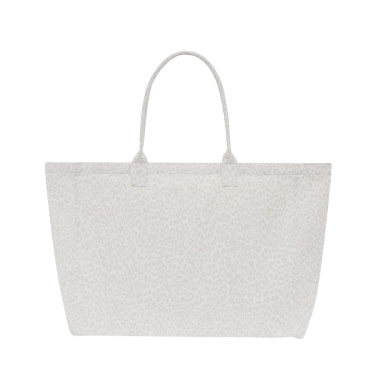 anine bing tote leopard - washed white - bagfra 