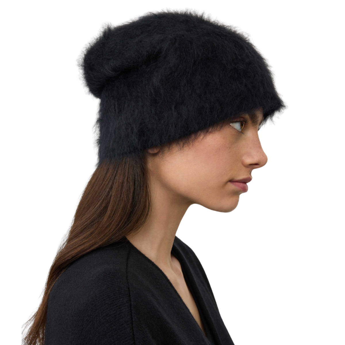 lisa yang brushed beanie - black - fra siden 