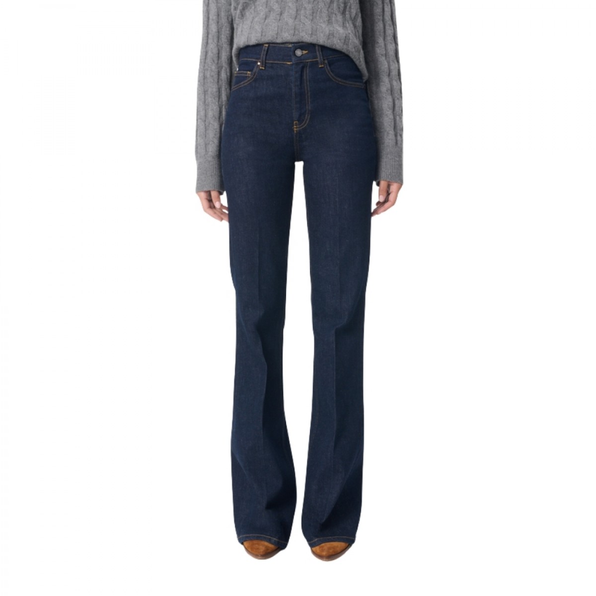 ethan jeans indigo - dark denim - model front
