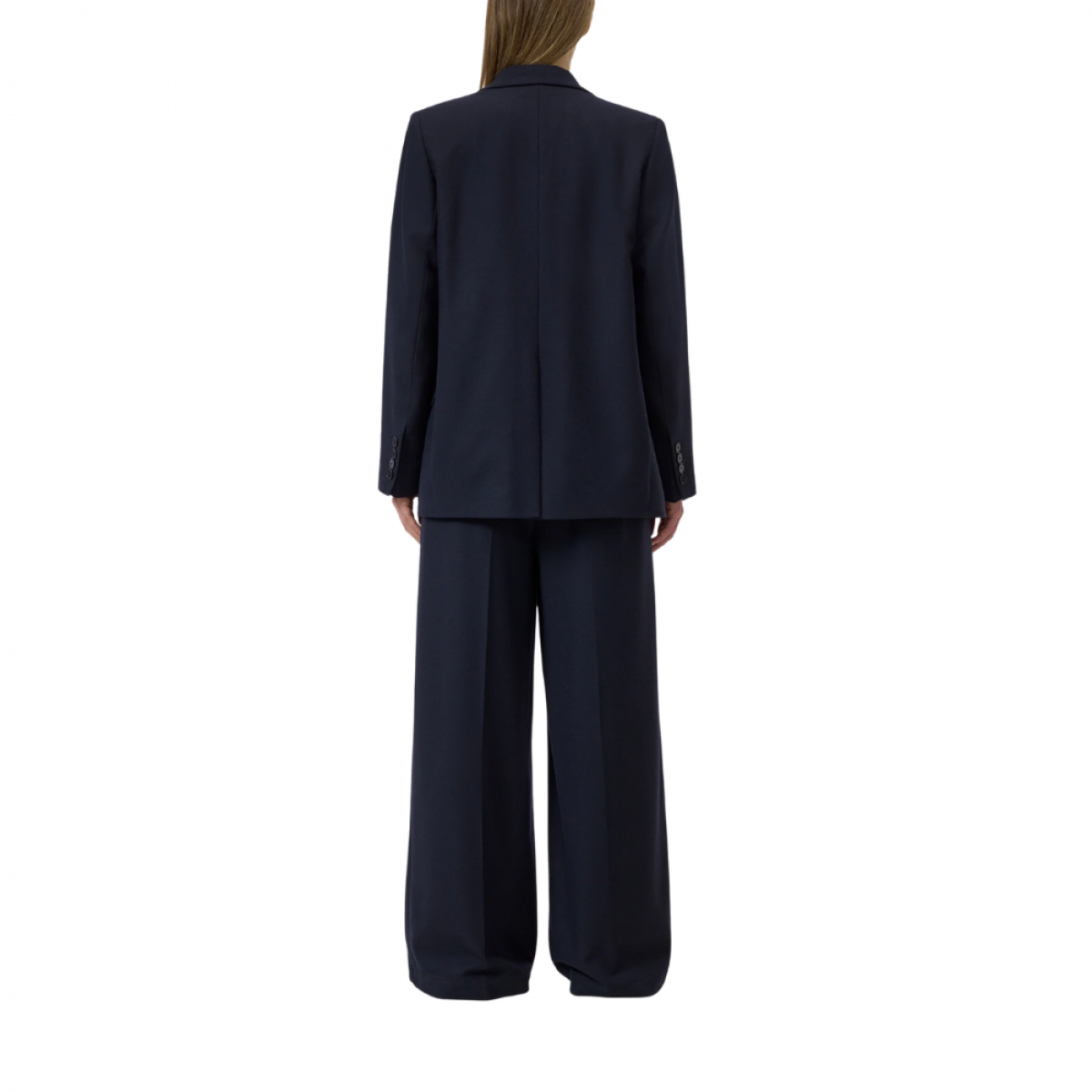 closed fitted doublebreasted blazer - dark night - ryg
