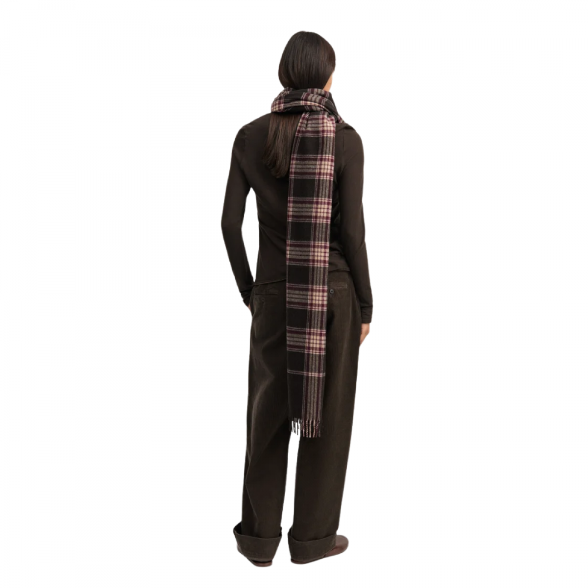 aiayu kaya scarf - mix brown - ryg