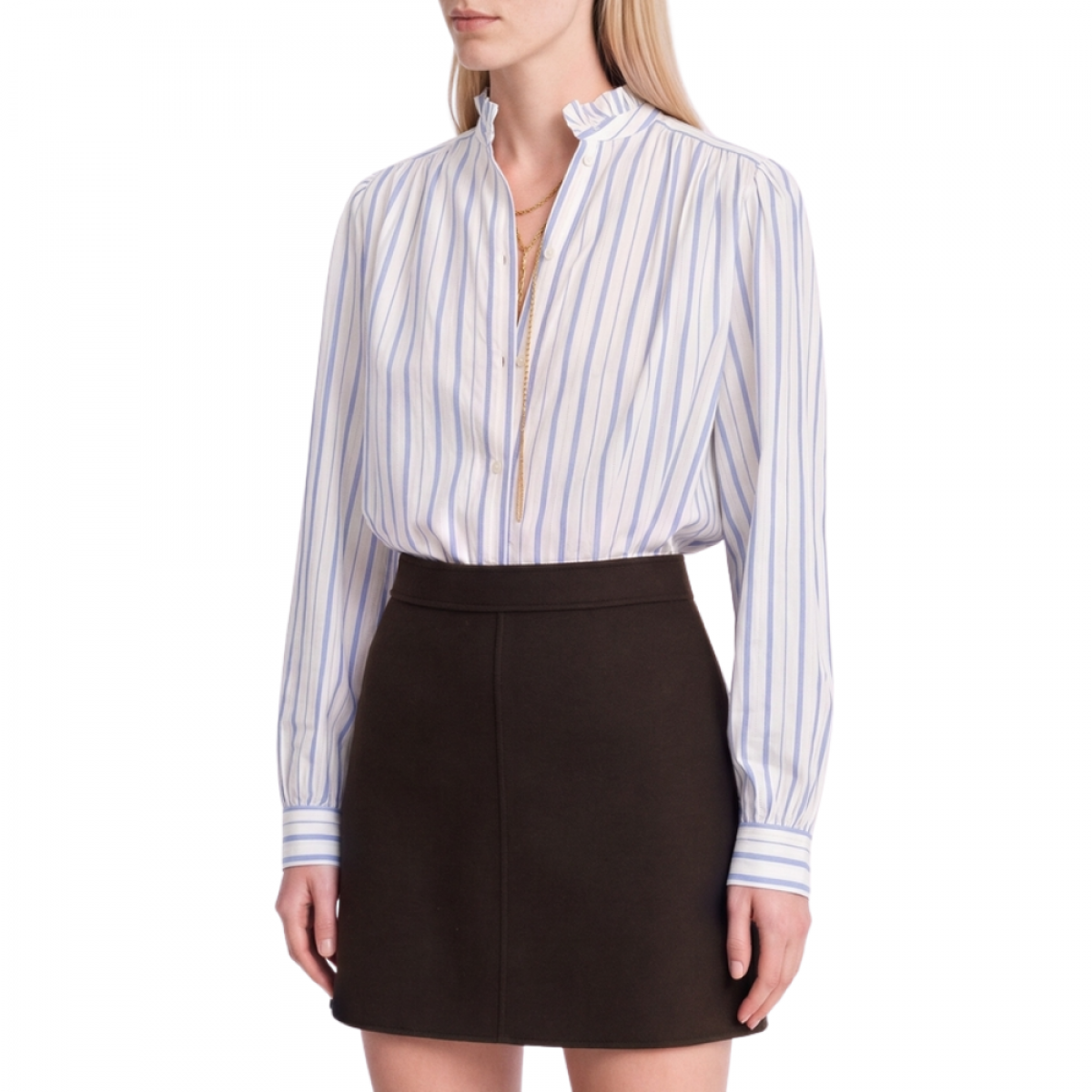 hilda shirt - ecru/bleu - look
