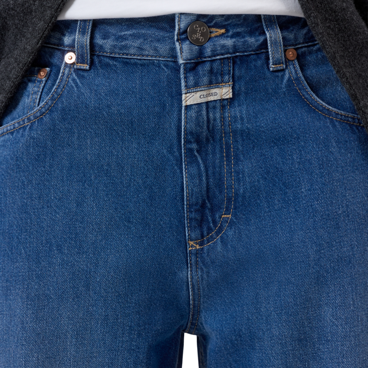 closed jazzie jeans - denim blue - logo