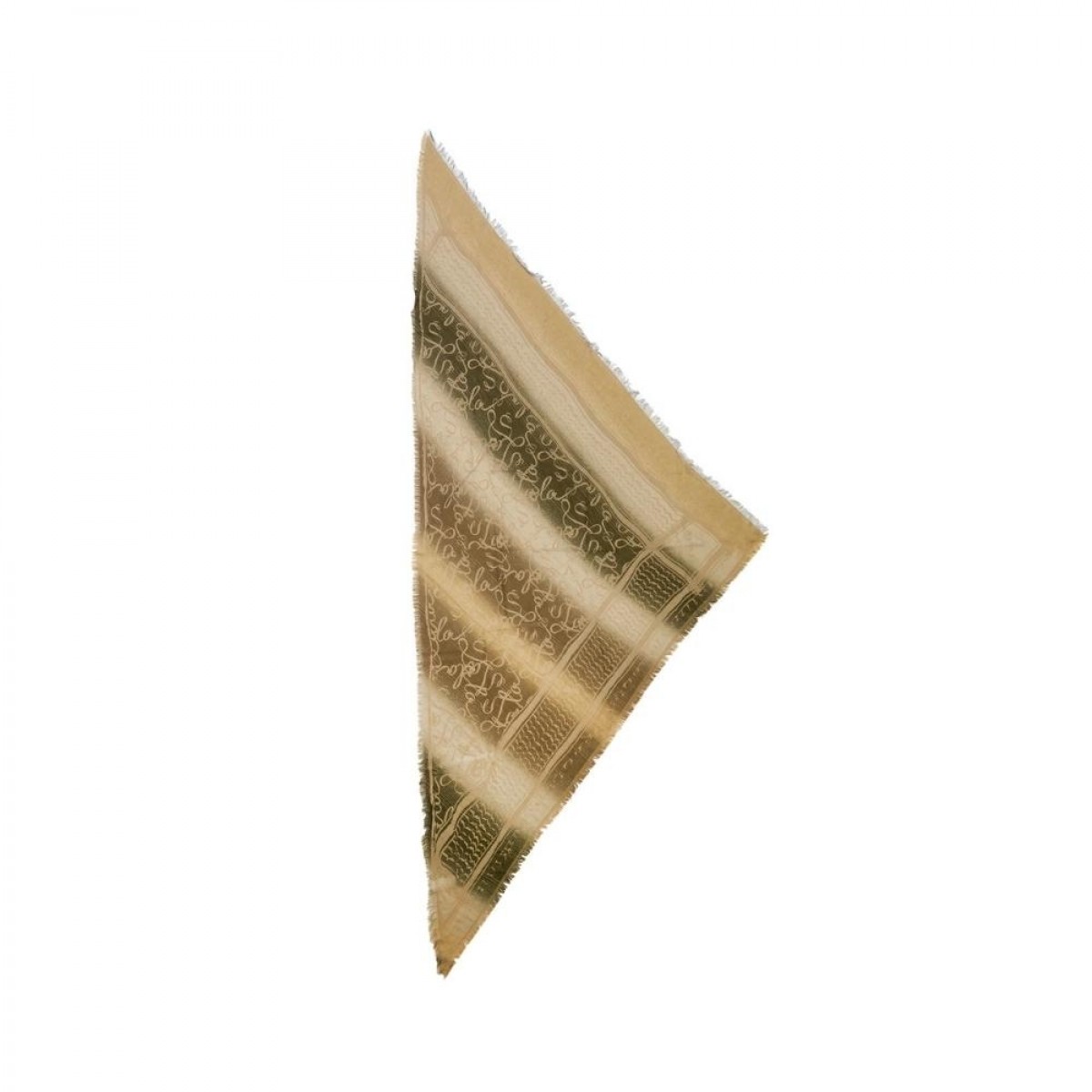 scarf amalin - brown olive - front