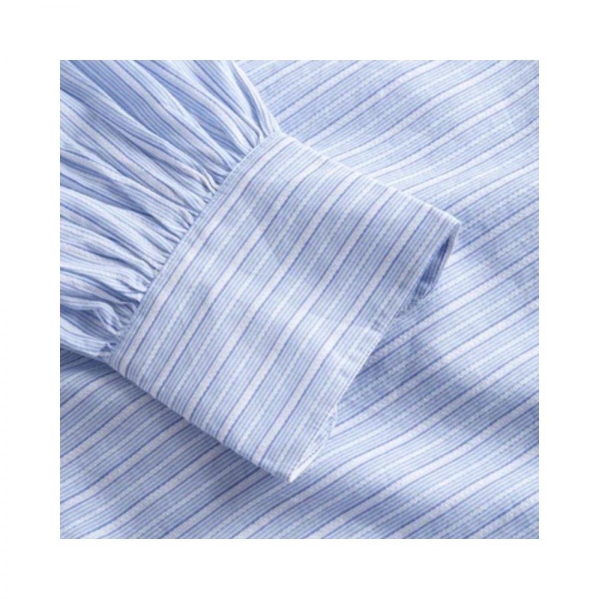 benedicte shirt - blue striped - ærme