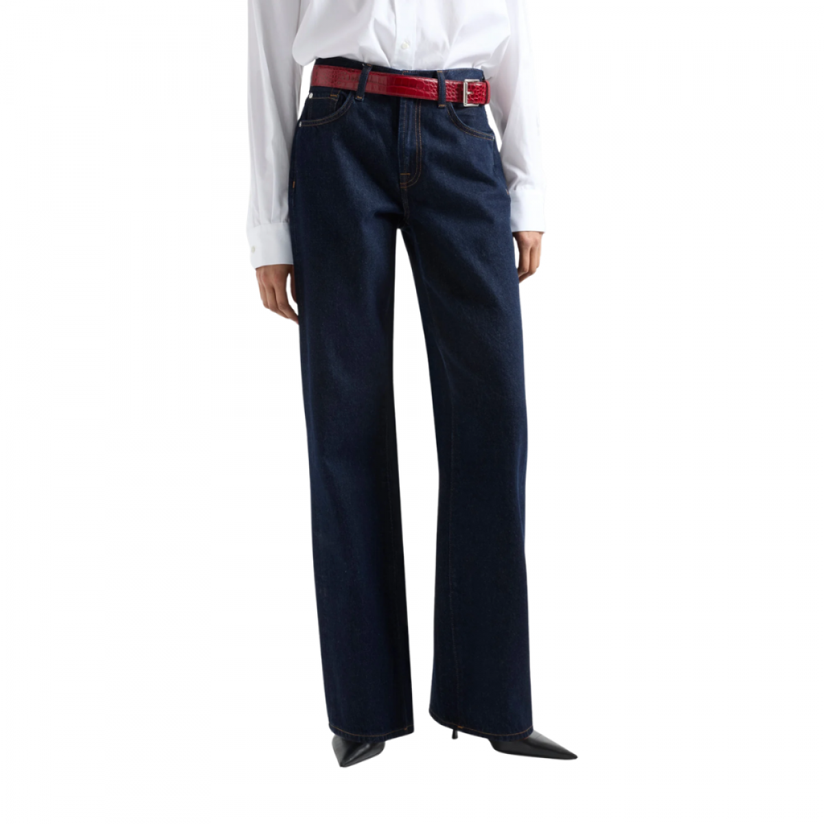 tess trouser iron blue - dark denim