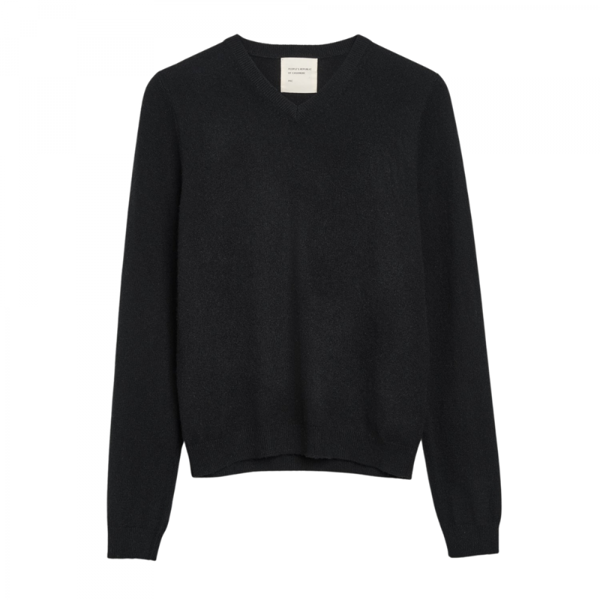 women´s fitted 90's v-neck - black