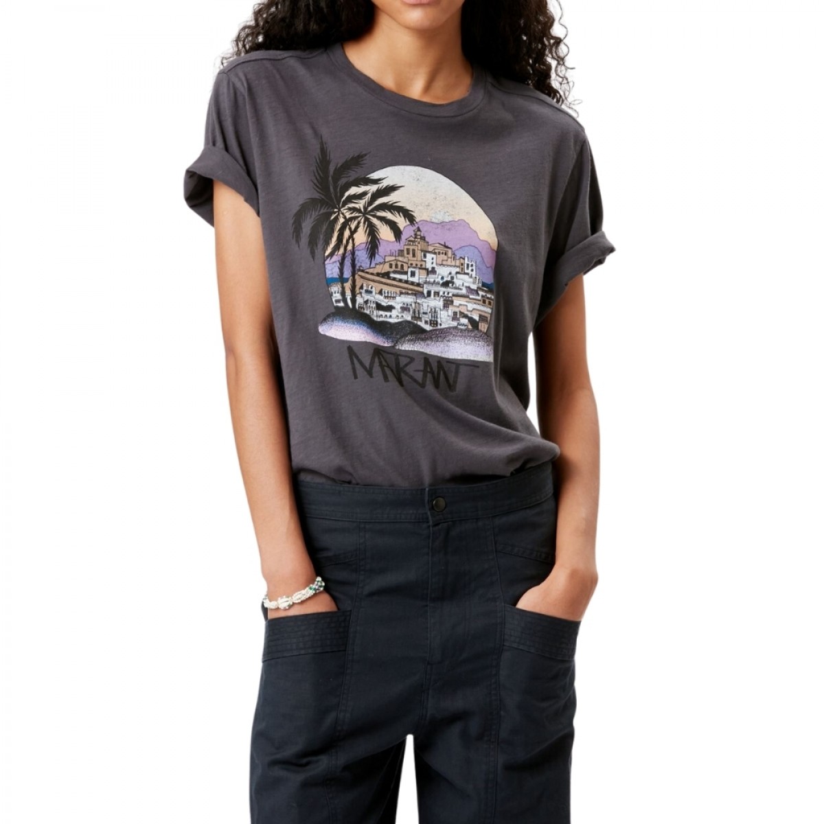 zewel t-shirt - black - model front