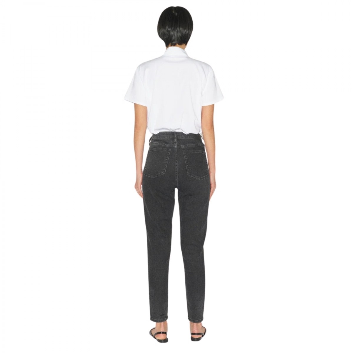 trw hepburn jeans wash original - black - model ryg