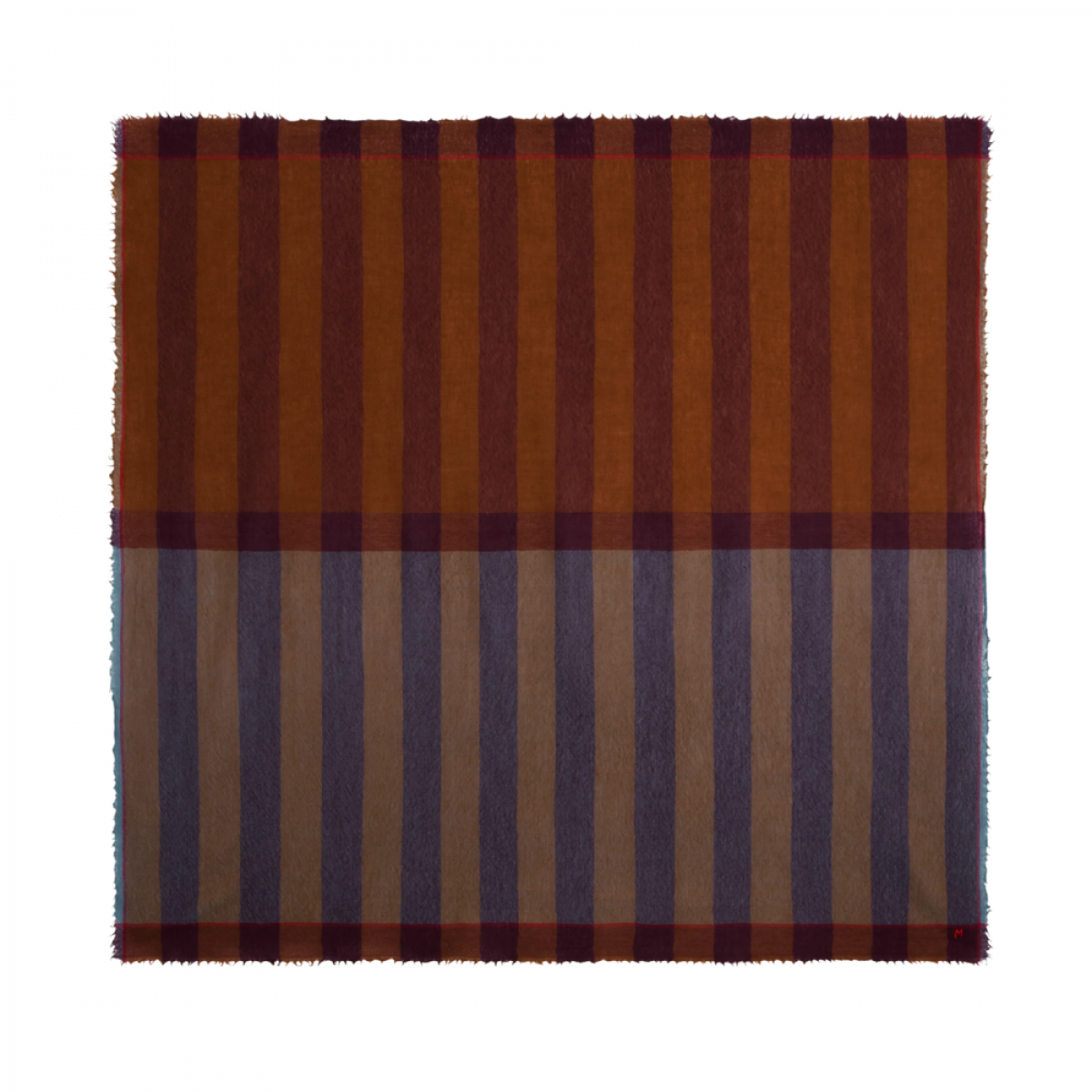 moismont scarf phenix no 854 taffeta - burgundy - front