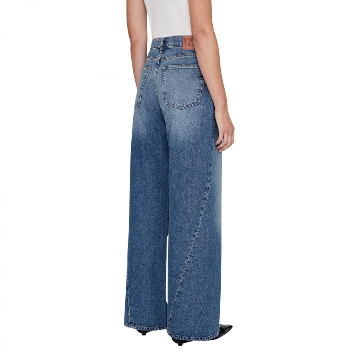 anine bing brie jean - aegean blue - bagfra 