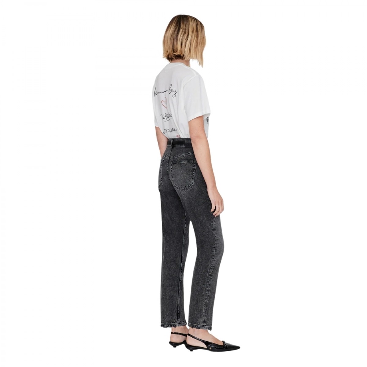 anine bing lili tee x brigitte bardot - ivory - fra siden 