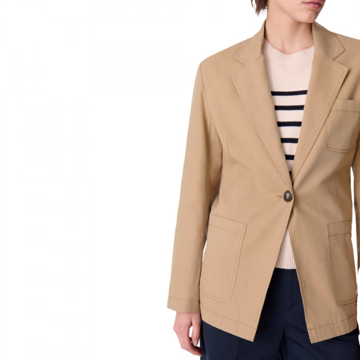 caline jacket - vert safari - look
